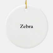 Zebra Ornament (Achterkant)