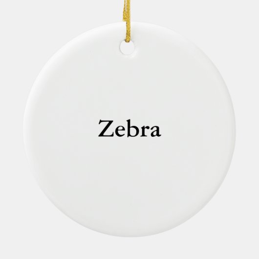 Zebra Ornament (Achterkant)