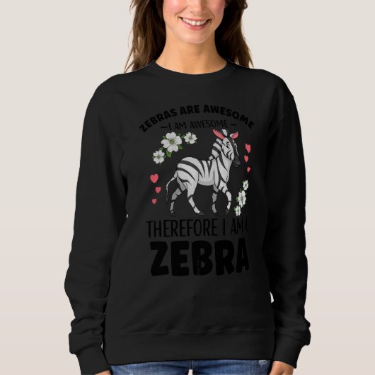 Zebra outfit voor Zebra liefhebbers kleding vrouwe Trui (Voorkant)