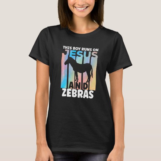 Zebra outfit voor zebra liefhebbers voor jongens P T-shirt (Voorkant)