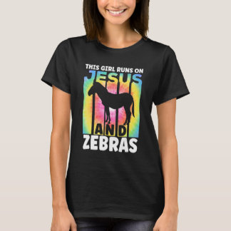Zebra-outfit voor zebra-liefhebbers voor vrouwen e t-shirt