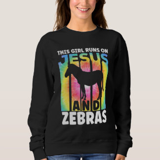 Zebra-outfit voor zebra-liefhebbers voor vrouwen e trui