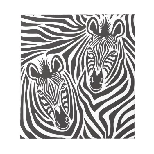 Zebra paar notitieblok (Voorkant)