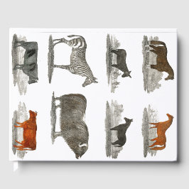 Zebra - Paarden - Koe Kinder Cadeau Gastenboek