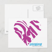 ZEBRA PAARS 2 BRIEFKAART (Voorkant / Achterkant)