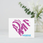 ZEBRA PAARS 2 BRIEFKAART (Staand voorkant)