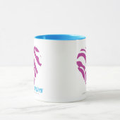 Zebra Paars 2 Mok (Midden)