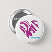Zebra Paars 2 Ronde Button 5,7 Cm (Voorkant /achterkant)