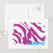 ZEBRA PAARS 3 BRIEFKAART (Voorkant / Achterkant)