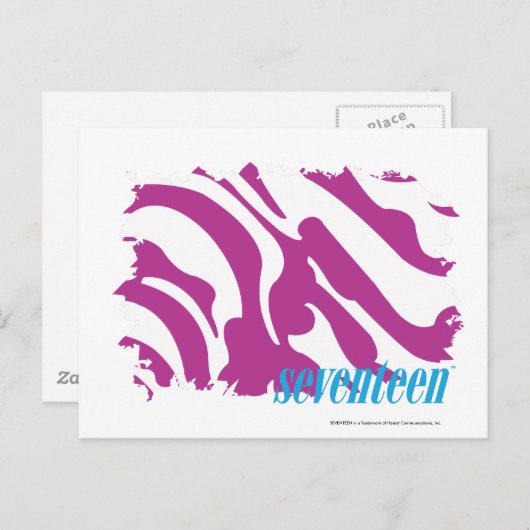 ZEBRA PAARS 3 BRIEFKAART (Voorkant / Achterkant)