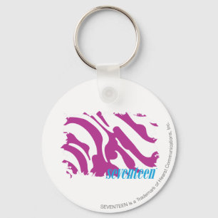 Zebra Paars 3 Sleutelhanger