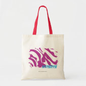 Zebra Paars 3 Tote Bag (Voorkant)