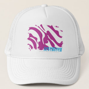 Zebra Paars 3 Trucker Pet