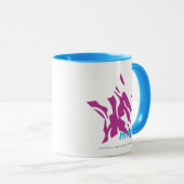 Zebra Paars 4 Mok (Voorkant rechts)