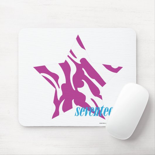 Zebra Paars 4 Muismat (Met muis)