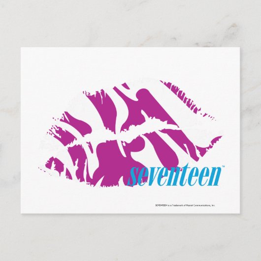 Zebra Paars Briefkaart (Voorkant)