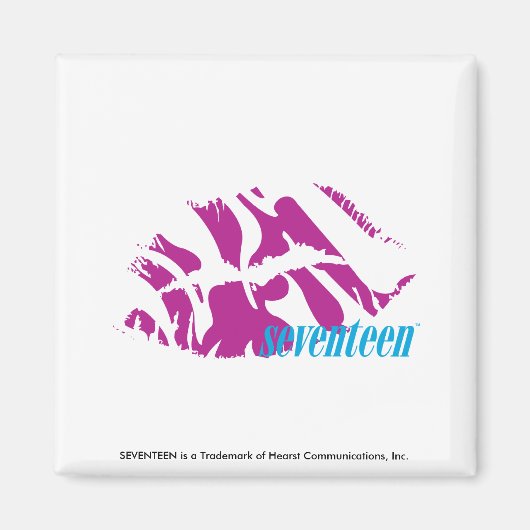 Zebra Paars Magneet (Voorkant)