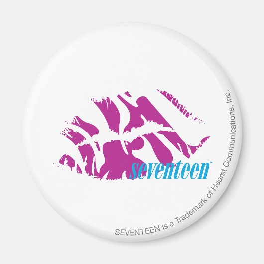 Zebra Paars Magneet (Voorkant)
