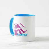 Zebra Paars Mok (Voorkant links)