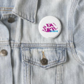 Zebra Paars Ronde Button 5,7 Cm (In situ)