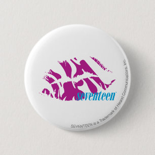 Zebra Paars Ronde Button 5,7 Cm