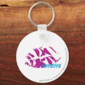 Zebra Paars Sleutelhanger (Voorkant)
