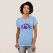 Zebra Paars T-shirt (Voorkant volledig)