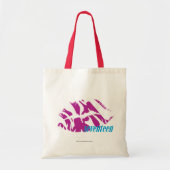 Zebra Paars Tote Bag (Voorkant)