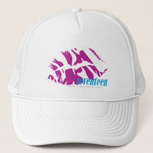 Zebra Paars Trucker Pet (Voorkant)