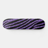 Zebra Paarse afbeelding — Elegant afdrukken Persoonlijk Skateboard (Horizontaal)