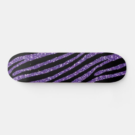 Zebra Paarse afbeelding — Elegant afdrukken Persoonlijk Skateboard (Horizontaal)