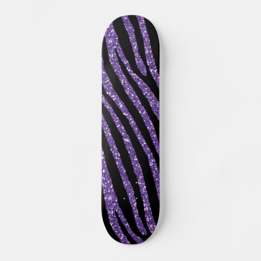 Zebra Paarse afbeelding — Elegant afdrukken Persoonlijk Skateboard (Voorkant)