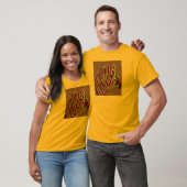 Zebra Paarse gloed T-shirt (Unisex)