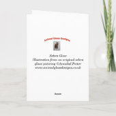 Zebra Paarse gouddag Kaart (Achterkant)