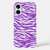 Zebra Paarse strepen Case-Mate iPhone Case (Achterkant)