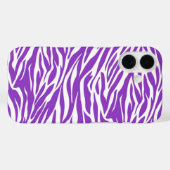 Zebra Paarse strepen Case-Mate iPhone Case (Achterkant (horizontaal))