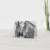 Zebra Pair Notecard Kaart (Voorkant)