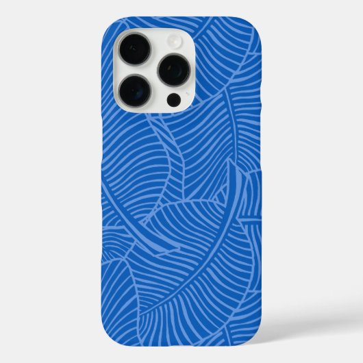 Zebra Palm Hawaïaans Tropisch Oceaan Blauw Case-Mate iPhone Case (Achterkant)