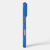 Zebra Palm Hawaïaans Tropisch Oceaan Blauw Case-Mate iPhone Case (Achterkant / Rechts)