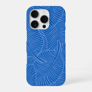 Zebra Palm Hawaïaans Tropisch Oceaan Blauw iPhone 16 Pro Hoesje