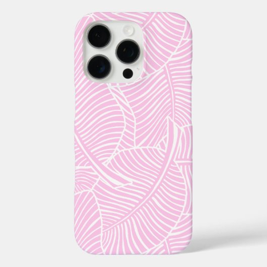 Zebra Palm Hawaïaans Tropisch Roze Case-Mate iPhone Case (Achterkant)