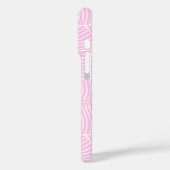 Zebra Palm Hawaïaans Tropisch Roze Case-Mate iPhone Case (Achterkant / Links)