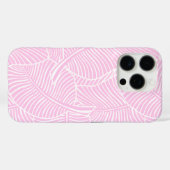 Zebra Palm Hawaïaans Tropisch Roze Case-Mate iPhone Case (Achterkant (horizontaal))