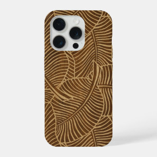 Zebra Palm Hawaiaanse Tropische Nep Houtsoorten iPhone 15 Pro Case