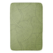 Zebra Palm Hawaiian Tropical Olive green Badmat (Voorkant Verticaal)
