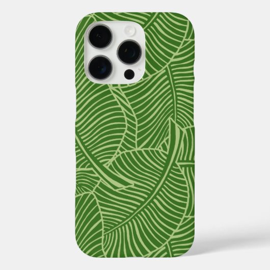 Zebra Palm Hawaiian Tropical Palm Green Case-Mate iPhone Case (Achterkant)
