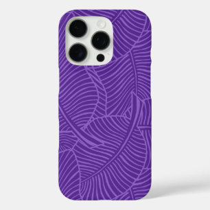 Zebra Palm Hawaiian Tropisch Paars iPhone 16 Pro Hoesje