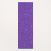 Zebra Palm Hawaiian Tropisch Paars Omkeerbaar Yogamat (Voorkant)