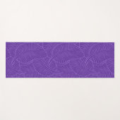 Zebra Palm Hawaiian Tropisch Paars Omkeerbaar Yogamat (Voorkant (horizontaal))