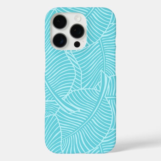 Zebra Palm Hawaiian Tropische Aqua Case-Mate iPhone Case (Achterkant)